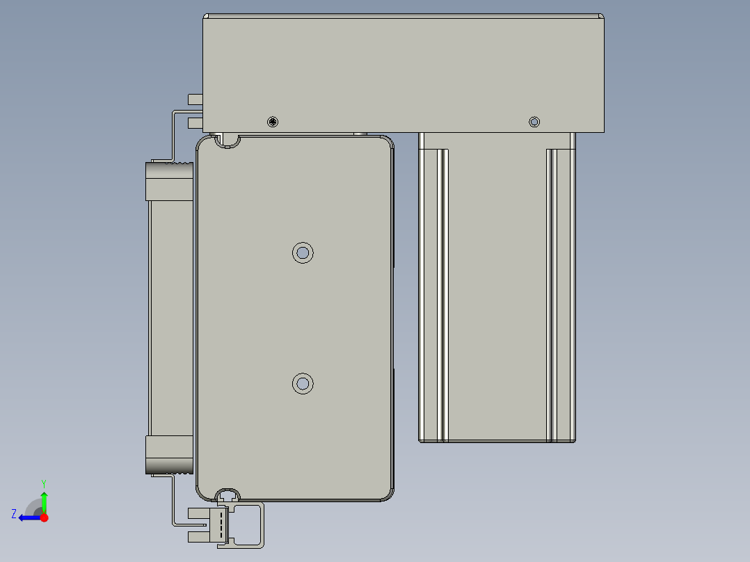 威洛博双电机滑台-VBC14S2-L50-S400-BD-P40-C6右视图