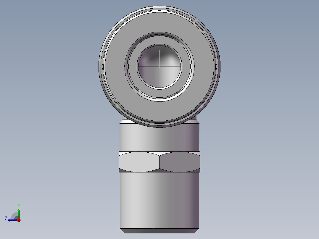 螺纹弯通APL8-G01(1分8厘)右视图