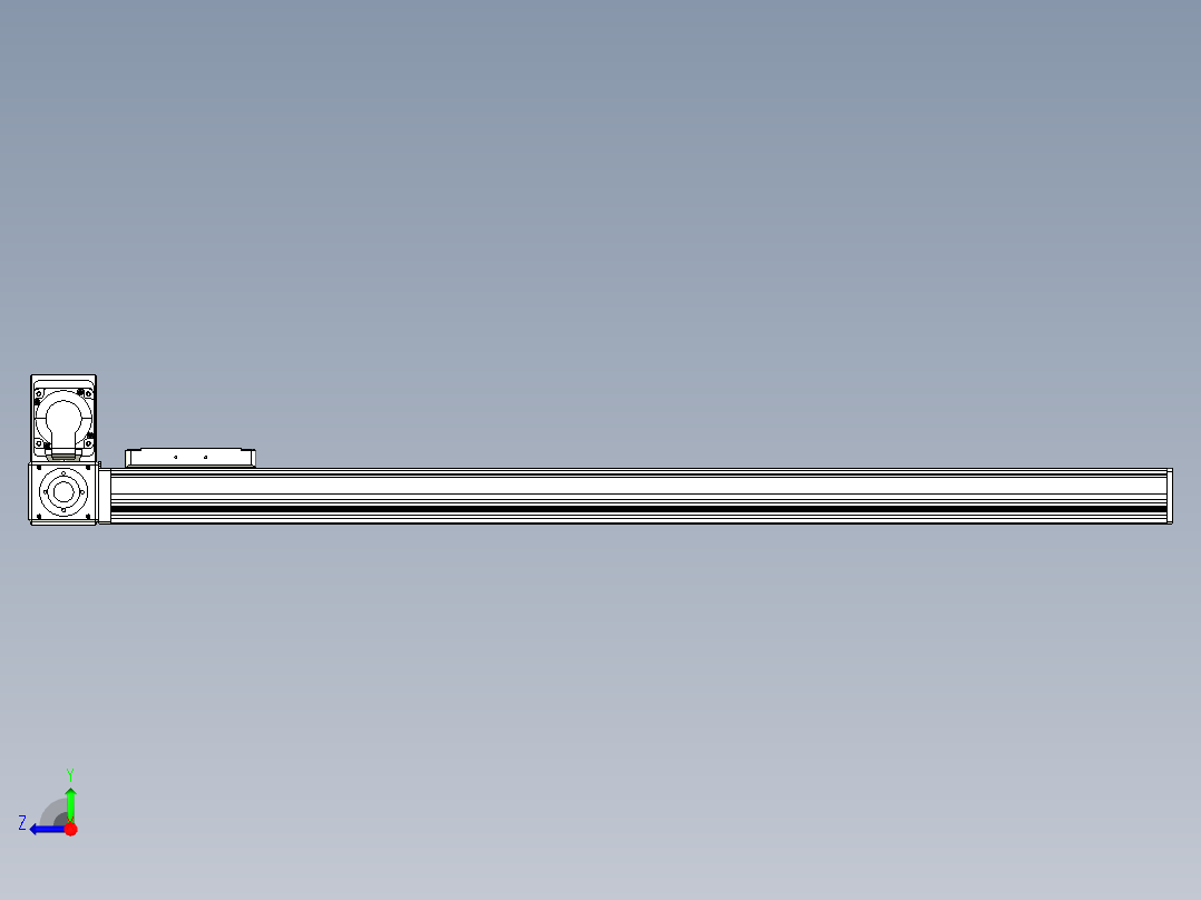 同步带全封闭直线模组TPA-HCB-105D-90-L850-LU-C-P20-N3右视图