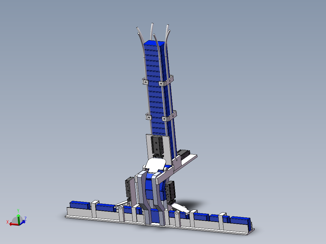 烟包补包器机构主视图