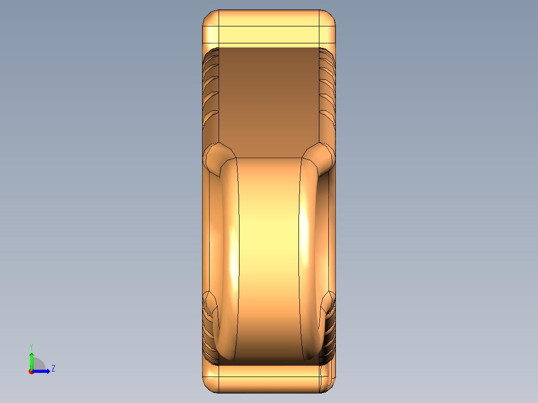 军用匕首模型左视图