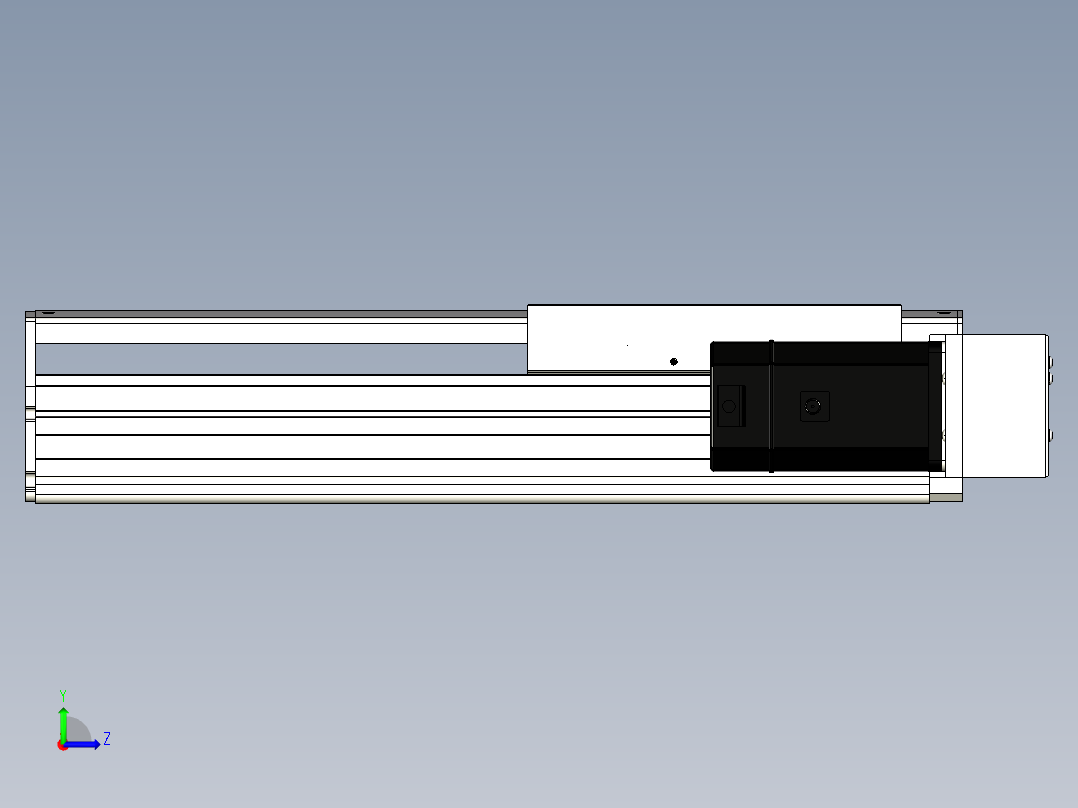 Toyo东佑达直线模组-ETH22-250-BR-750W左视图