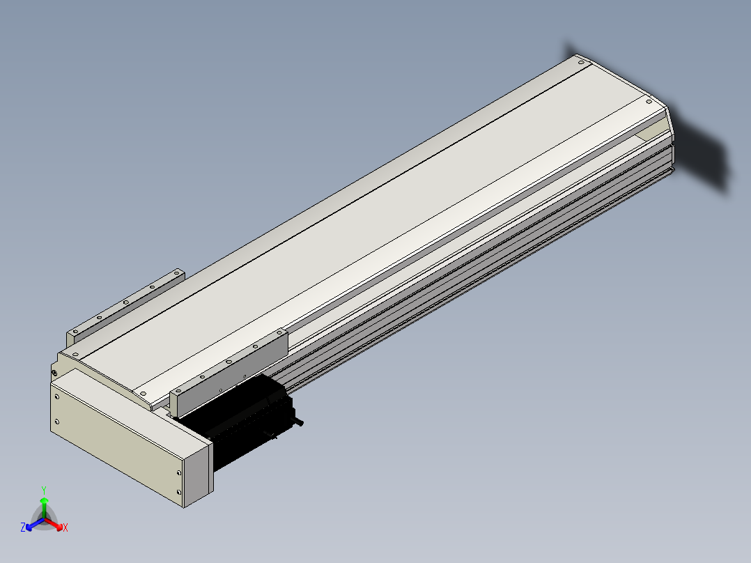 Toyo东佑达直线模组-ETH22-750-BL-750W+煞車正等轴测图
