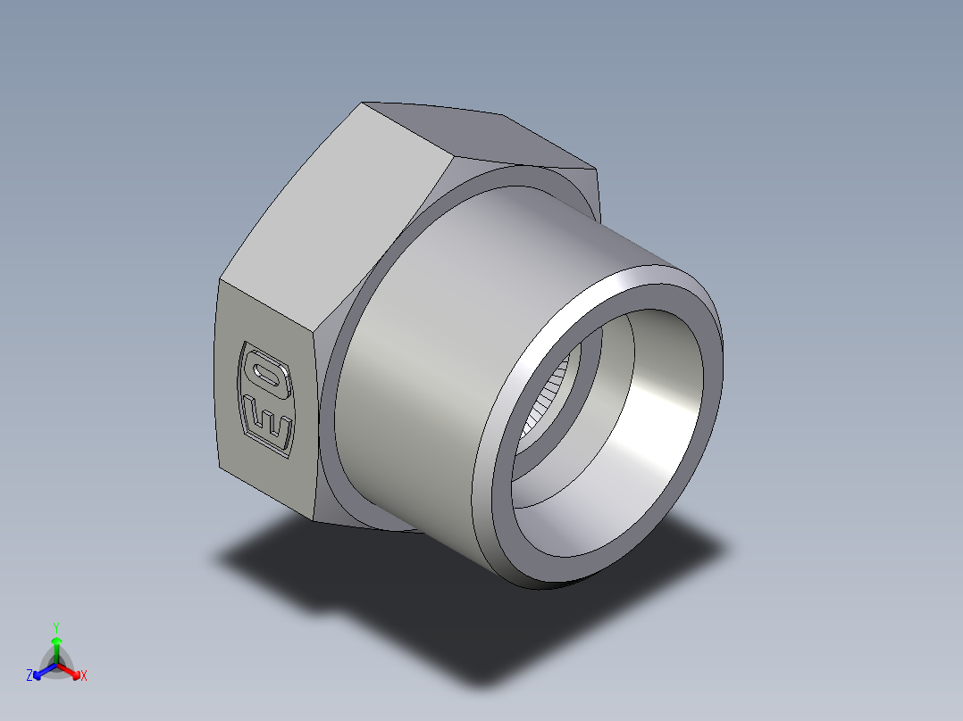 卡套式工业通用硬管接头EO_Blanking_plug_for_tube_ends_ROV16S71X主视图