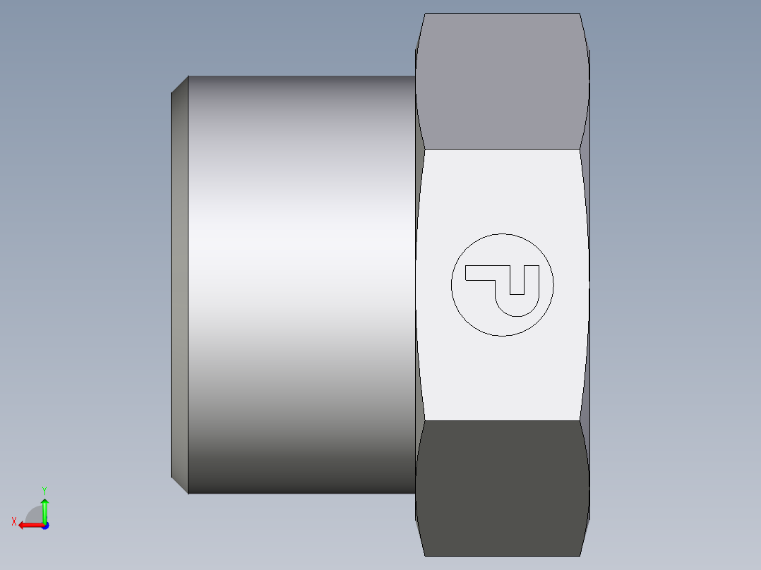 卡套式工业通用硬管接头EO_Blanking_plug_for_tube_ends_ROV16S71X后视图