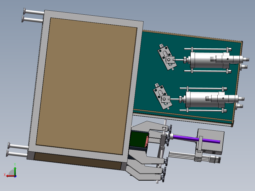 四工位灌装机后视图