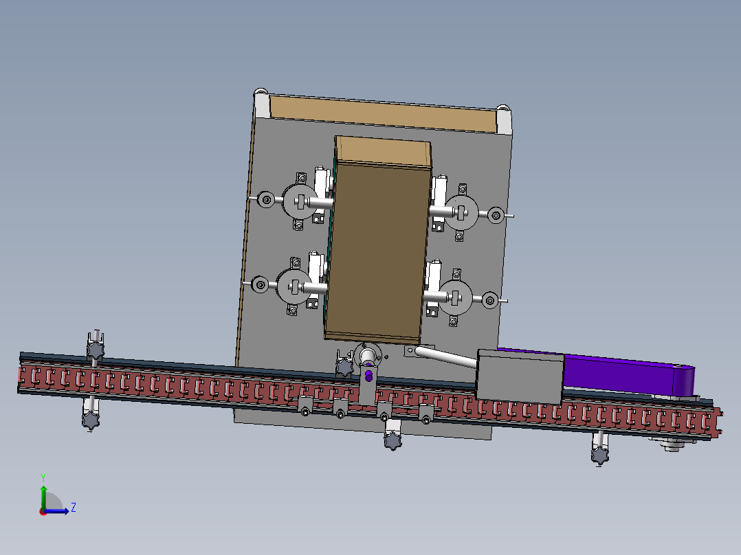 四工位灌装机左视图