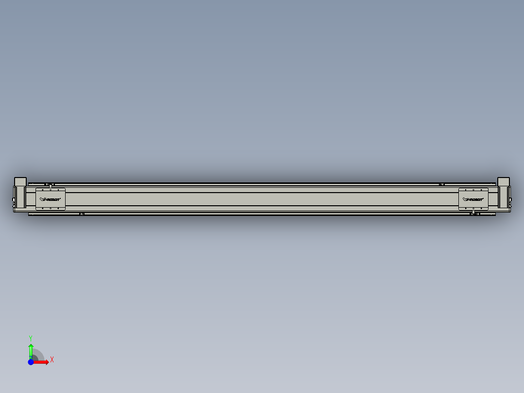 威洛博双电机滑台-VBC14S2-L50-S2100-BU-P40-C6前视图