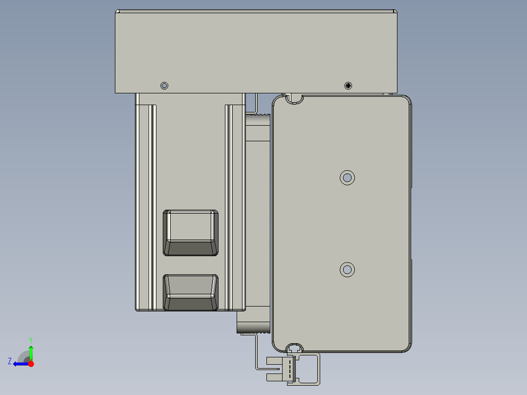 威洛博双电机滑台-VBC14S2-L50-S2100-BU-P40-C6右视图