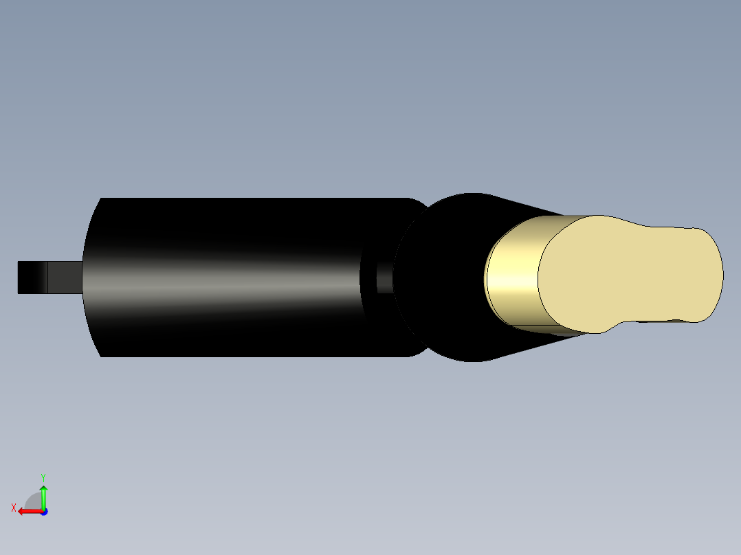 双足机器人的足部后视图