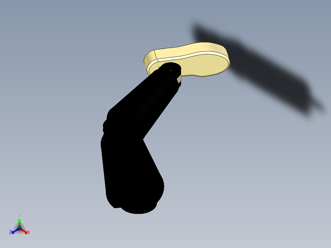 双足机器人的足部正等轴测图