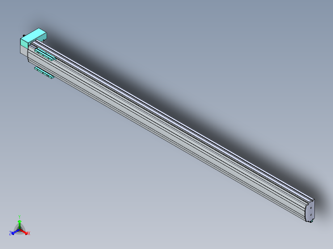 威洛博VBF同步带传动一般环境VBF14-L45-S2000-BRD-ZP40-C3主视图