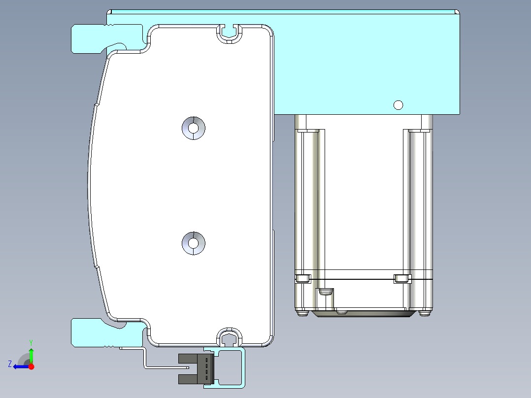 威洛博VBF同步带传动一般环境VBF14-L45-S2000-BRD-ZP40-C3右视图