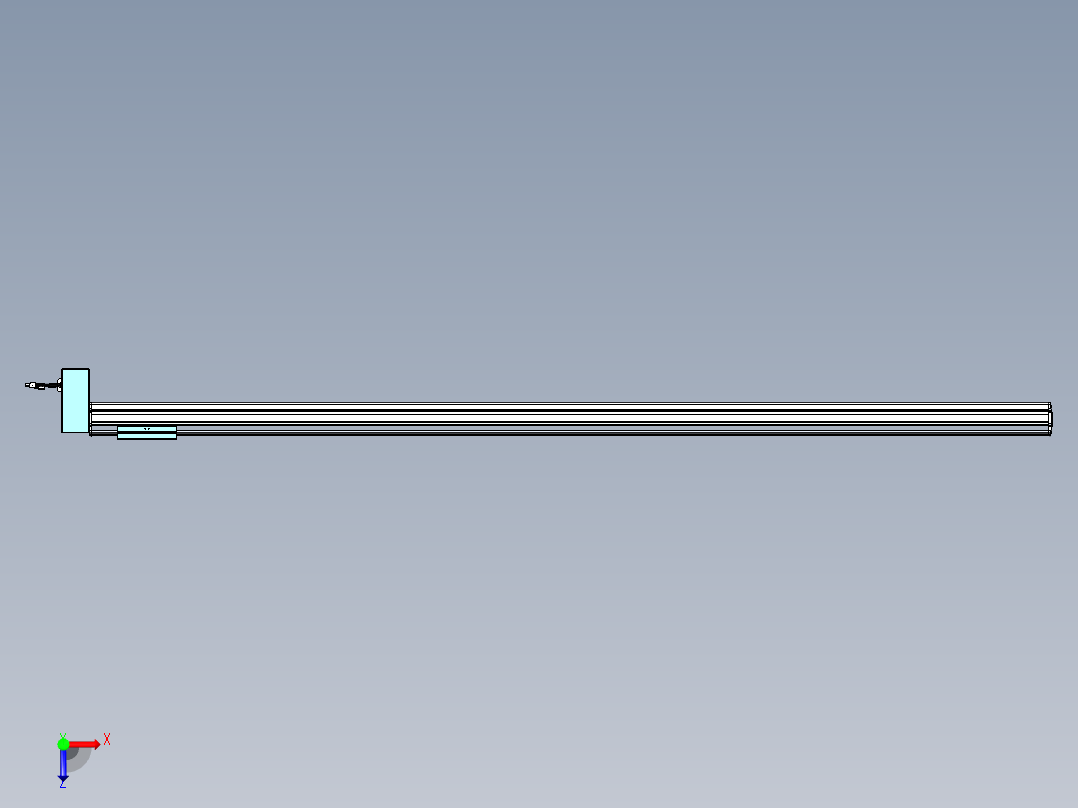 威洛博VBF同步带传动一般环境VBF14-L45-S2000-BRD-ZP40-C3俯视图