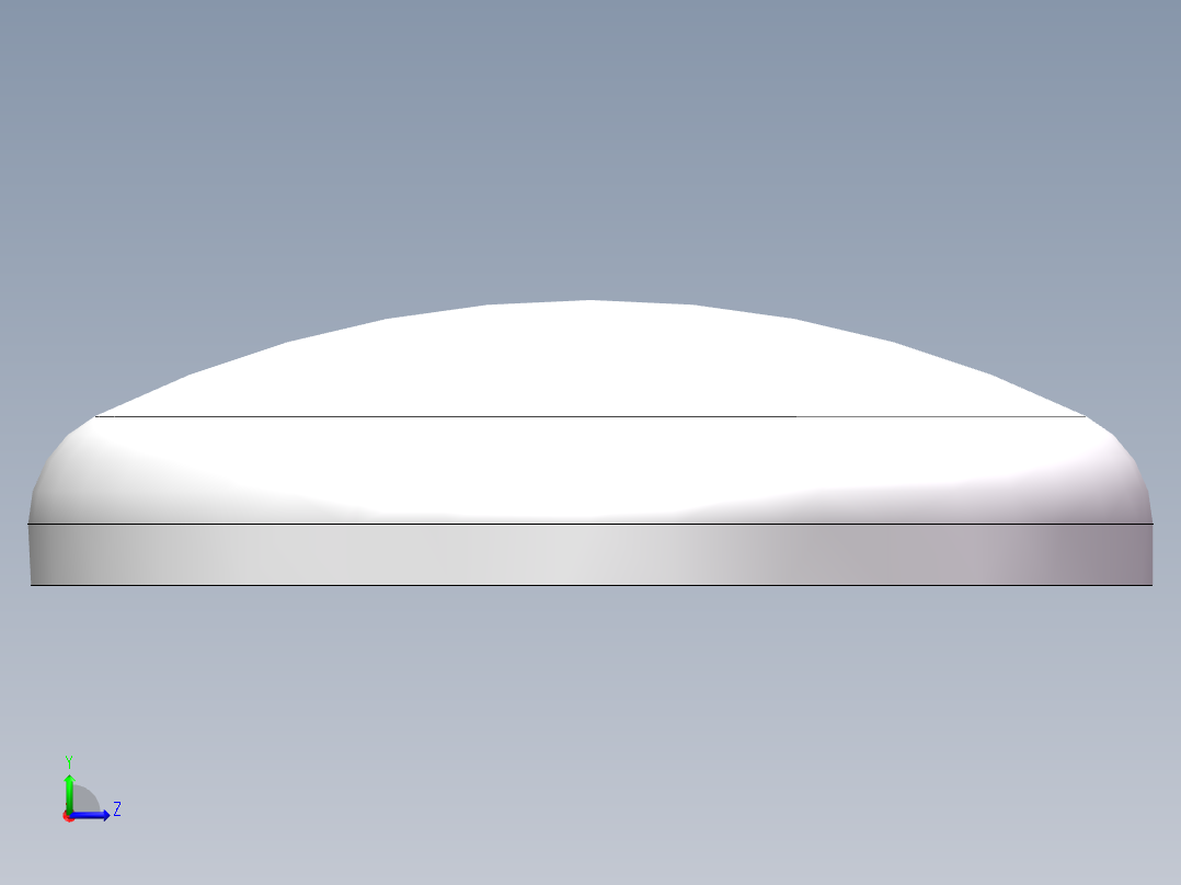 THA碟形封头DN450左视图