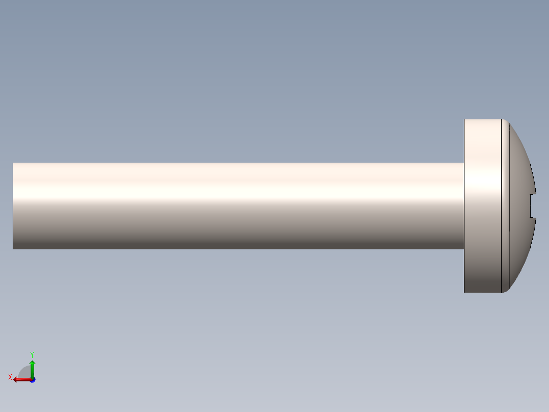 螺丝 M2.5 十字盘头-M2.5 x 13 Screw head.SLDPRT后视图