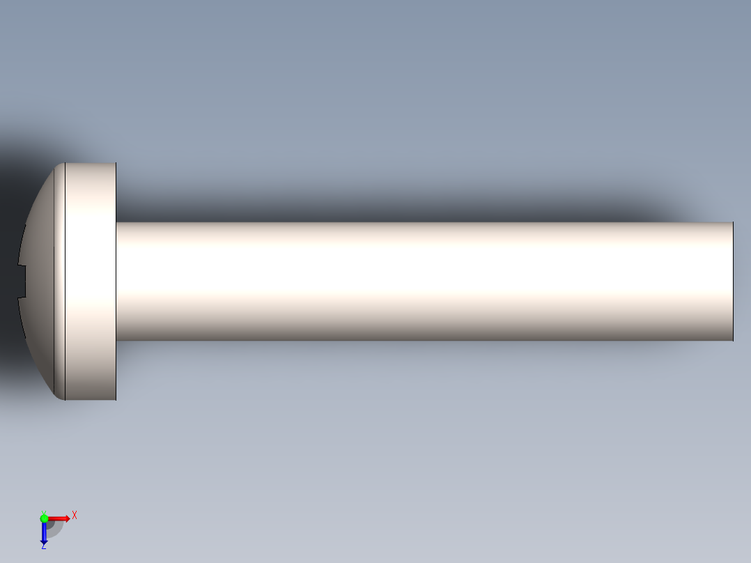 螺丝 M2.5 十字盘头-M2.5 x 13 Screw head.SLDPRT俯视图