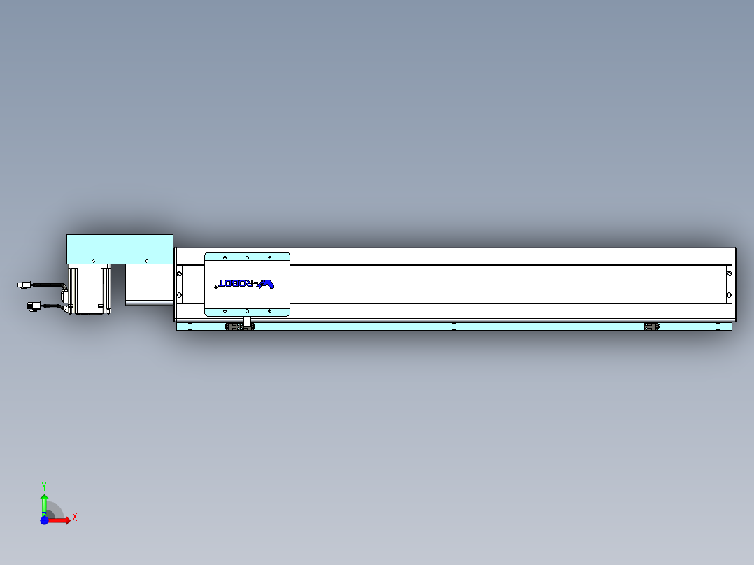 威洛博VBC同步带传动一无尘环境VBC14-L45-S750-BR-ZP75-C3前视图