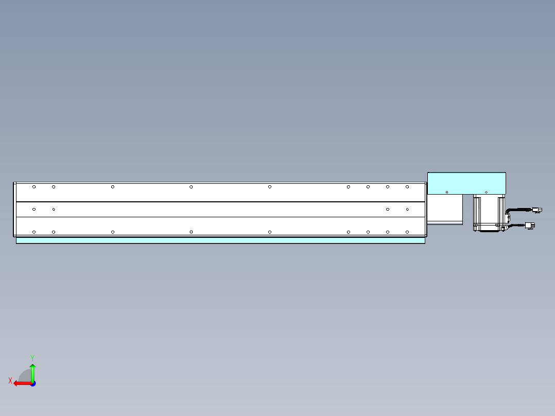 威洛博VBC同步带传动一无尘环境VBC14-L45-S750-BR-ZP75-C3后视图