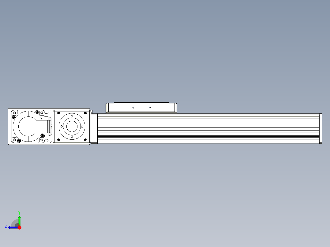 同步带全封闭直线模组TPA-HCB-105D-90-L200-ML-C-P20-N3右视图