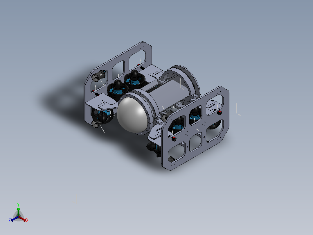 水下机器人改正等轴测图