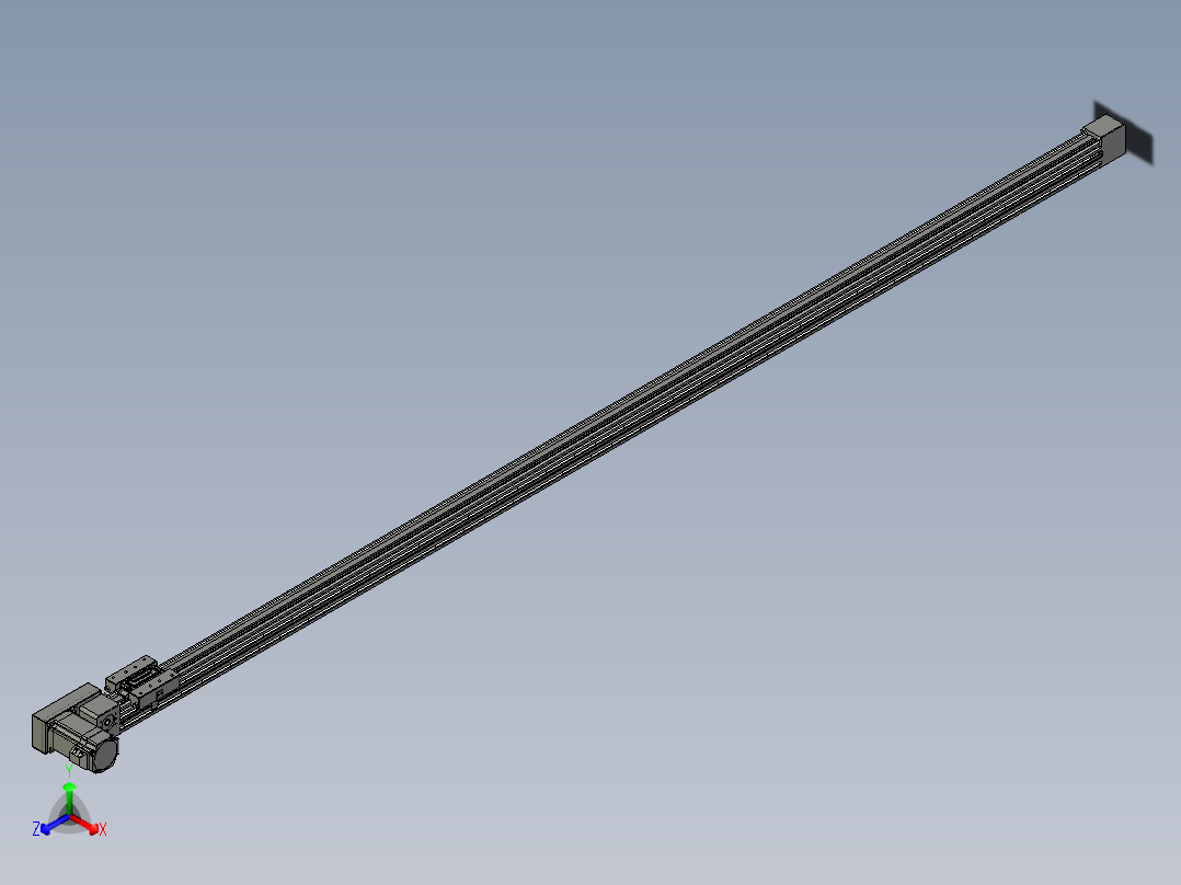 威洛博直线电机模组EB4-L40-S2000-BR-57-MS3正等轴测图