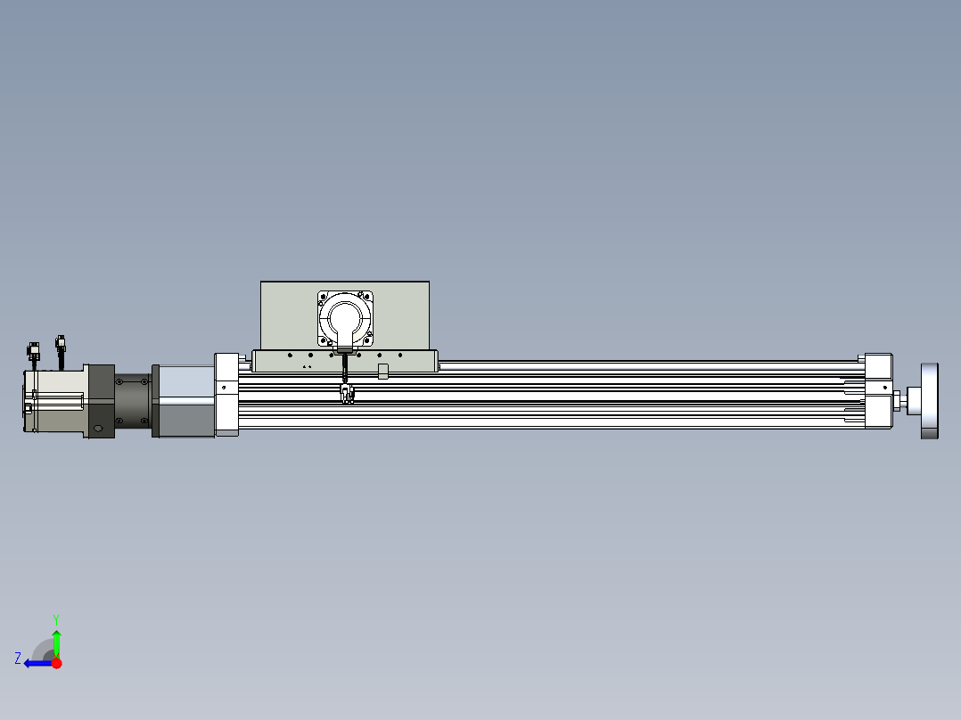 威洛博直线电机模组EB8ZR-L200-S600-LZP75B5K-ZP755K-MS3右视图