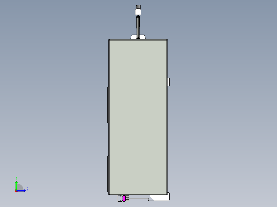 VF丝杆传动-一般环境VF27-Lxx-C-S1950-BR-ZP75-D3左视图