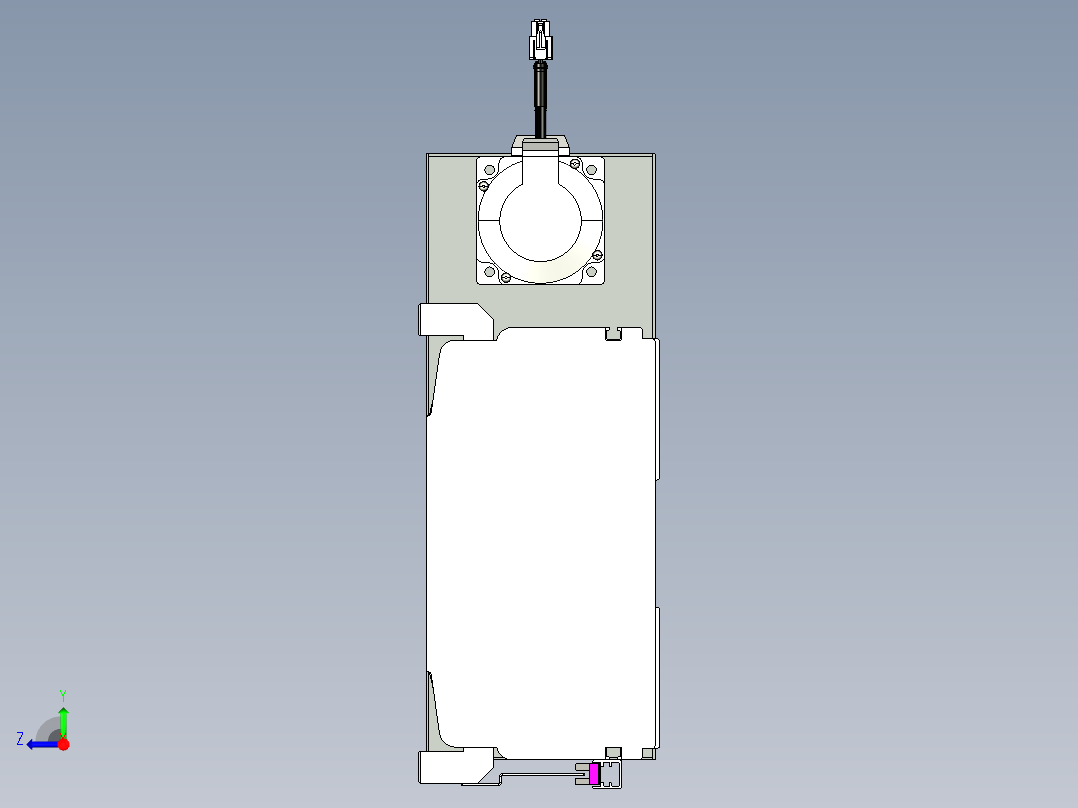 VF丝杆传动-一般环境VF27-Lxx-C-S1950-BR-ZP75-D3右视图