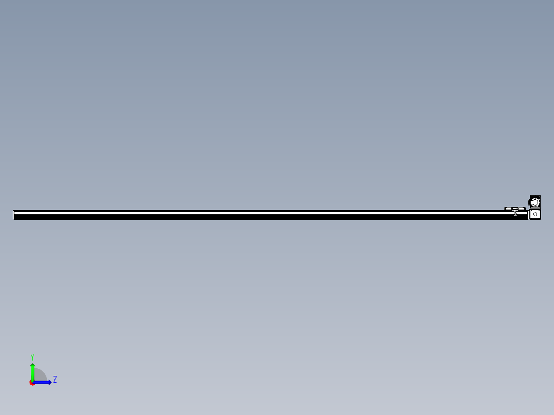 同步带全封闭直线模组TPA-HCB-105D-90-L3000-RU-Y-P20-N3左视图