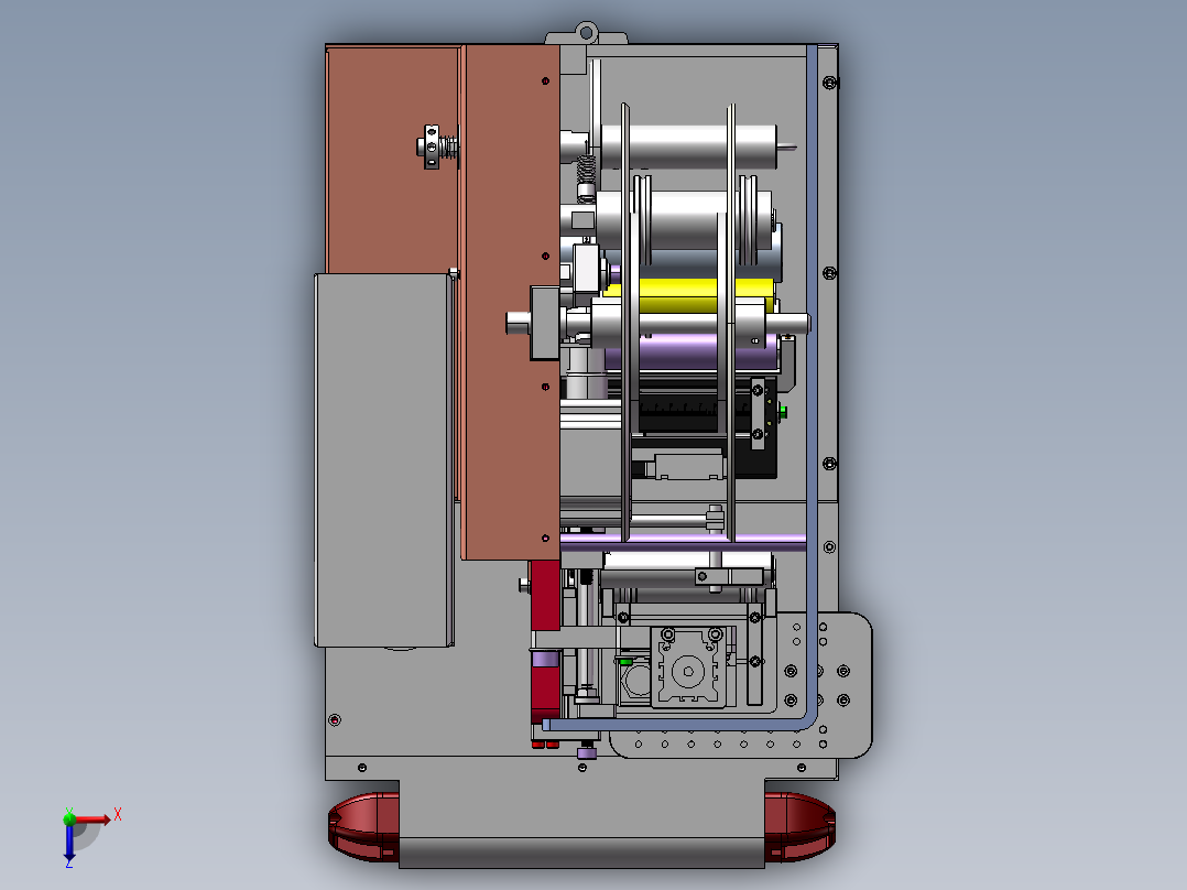 桌上型贴标机(成熟量产)俯视图