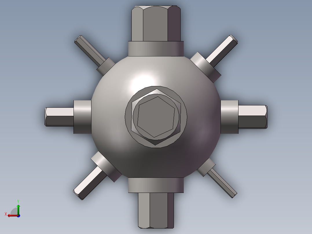 内外六角多用工具后视图