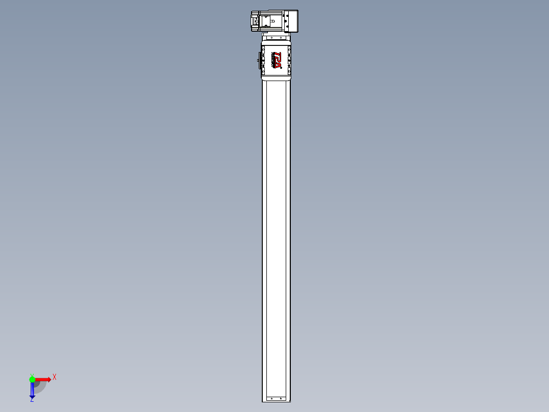 同步带全封闭直线模组TPA-HCB-85D-90-L900-LU-C-P20-N3俯视图