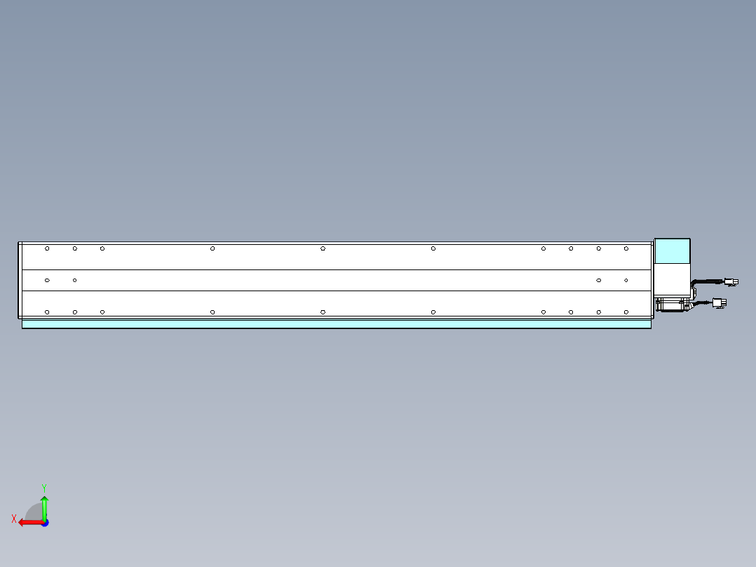 威洛博VBC同步带传动一无尘环境VBC14-L45-S850-BRU-ZP40-C3后视图
