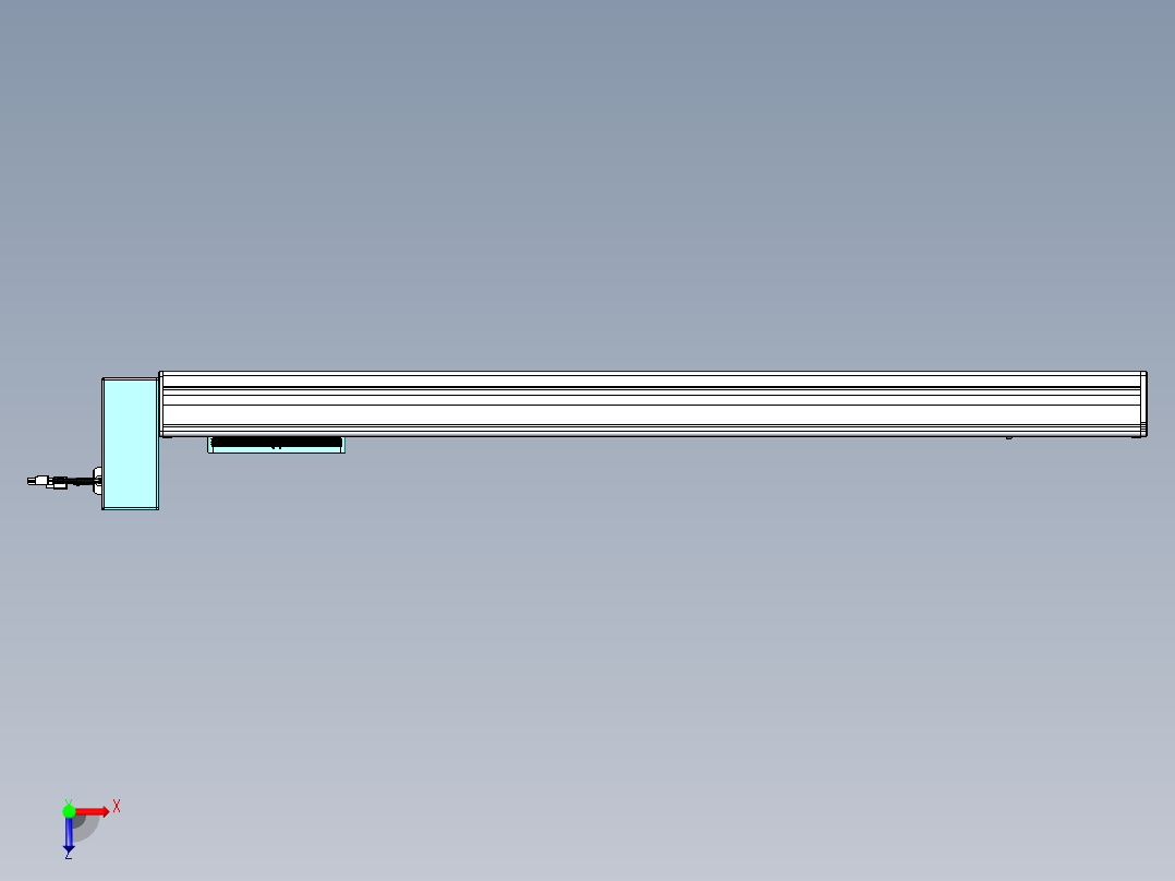 威洛博VBC同步带传动一无尘环境VBC14-L45-S850-BRU-ZP40-C3俯视图