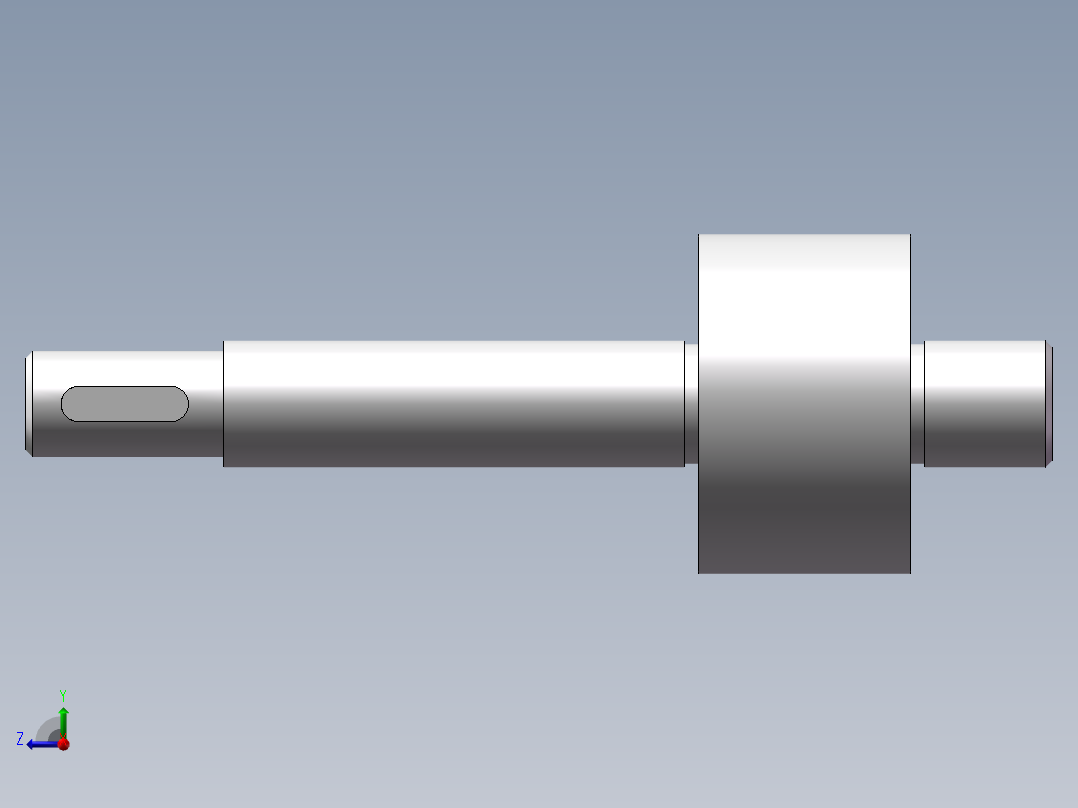 轴类加工工艺设计右视图