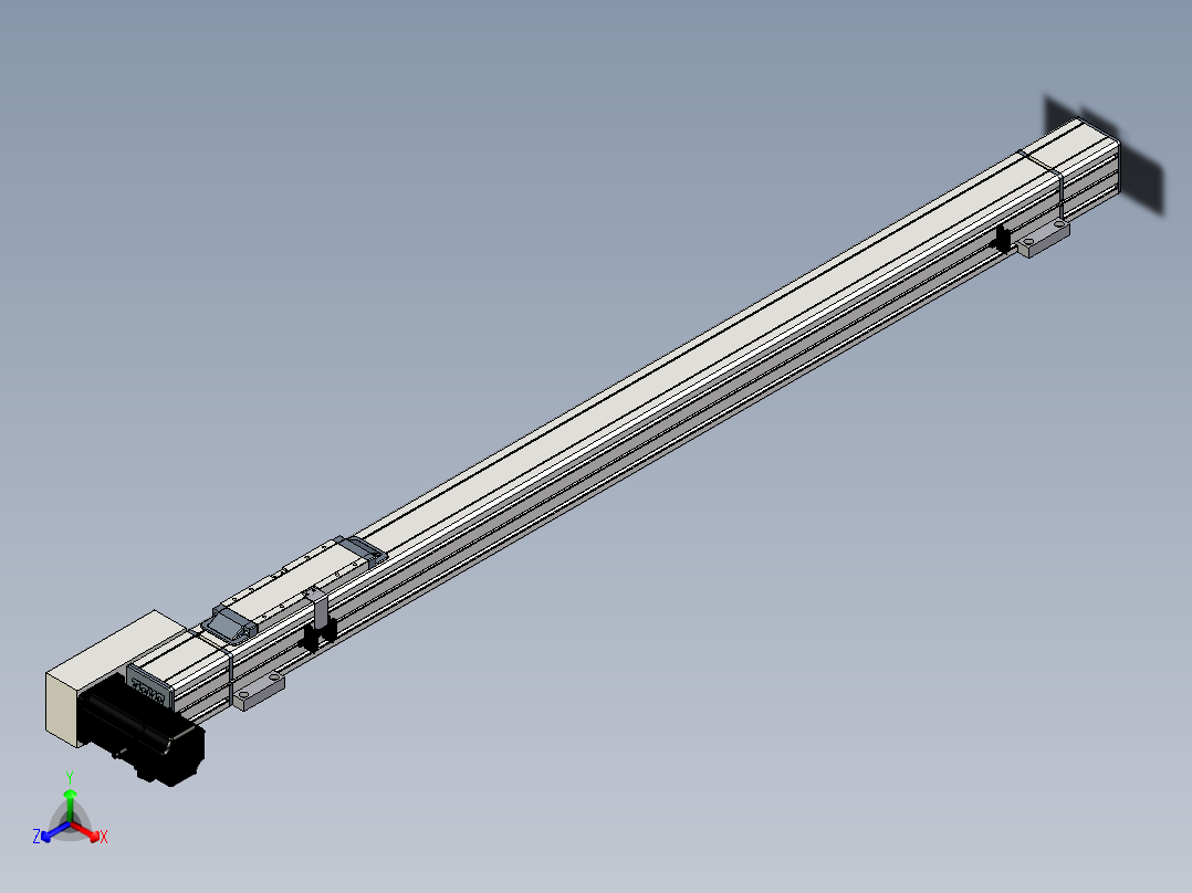 Toyo东佑达直线模组-M65-S-950-L-M40-C4主视图