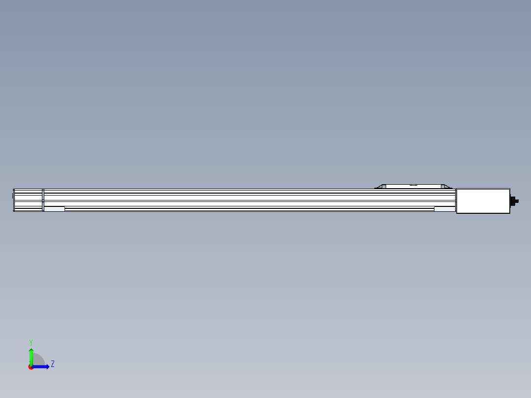 Toyo东佑达直线模组-M65-S-950-L-M40-C4左视图