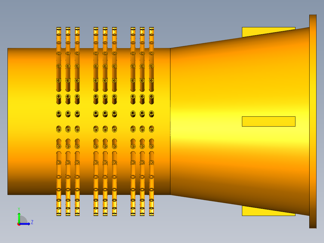 除氧器模型左视图