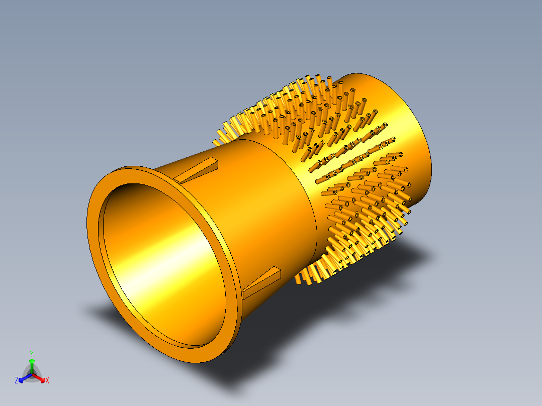 除氧器模型正等轴测图