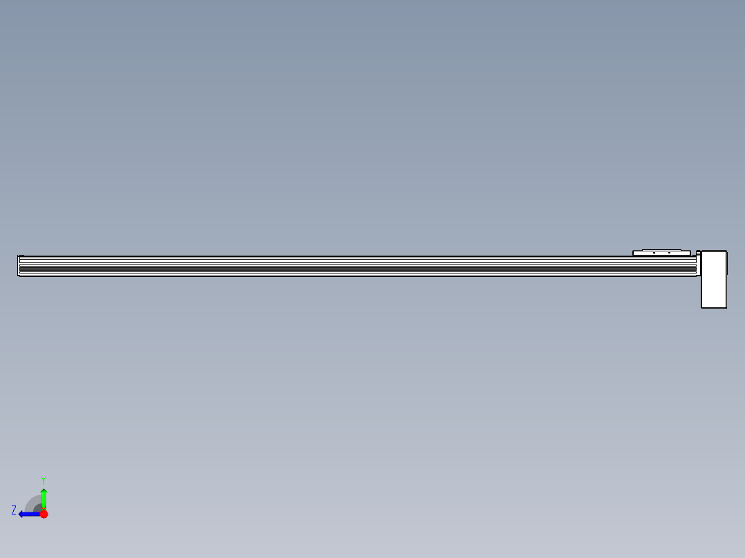 同步带全封闭直线模组TPA-HCB-110D-90-L1550-LP-Y-P40-N3右视图