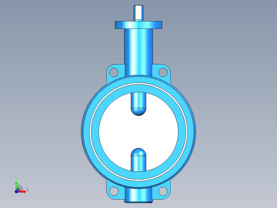 阀门模型WD71X-D_[150]前视图