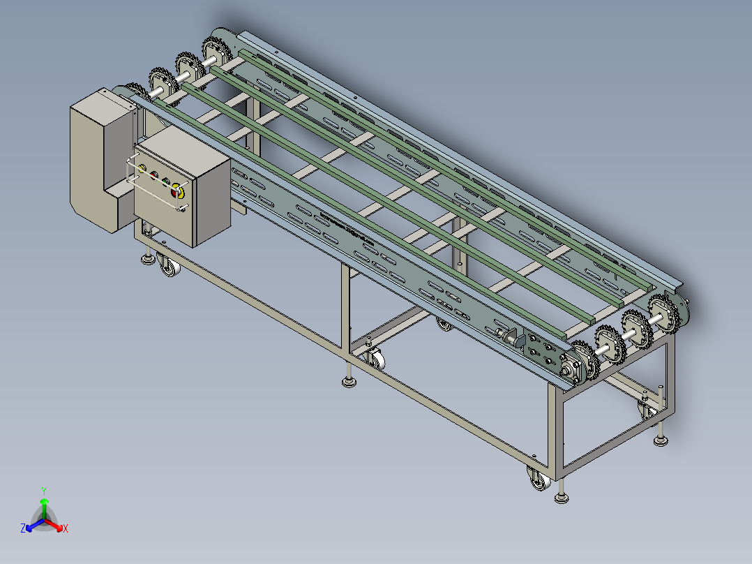 输送线模块主视图