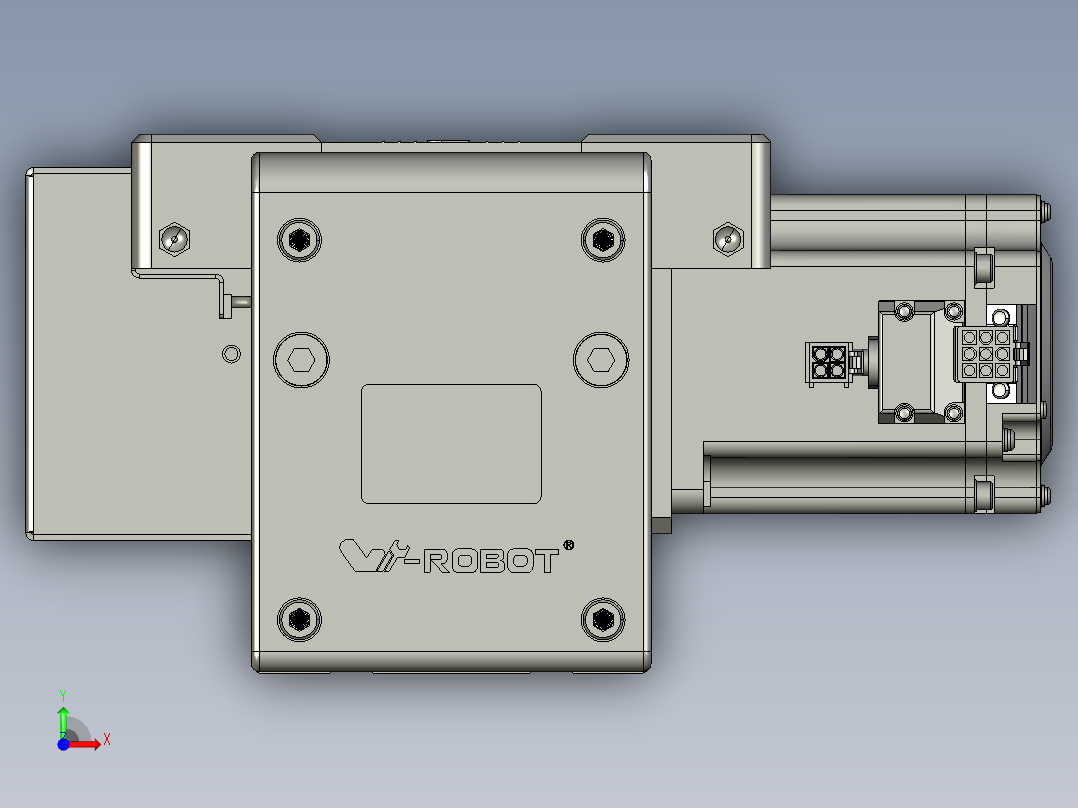 威洛博直线电机模组EB10-L224-S100-BL-ZP75-MS3-5K前视图