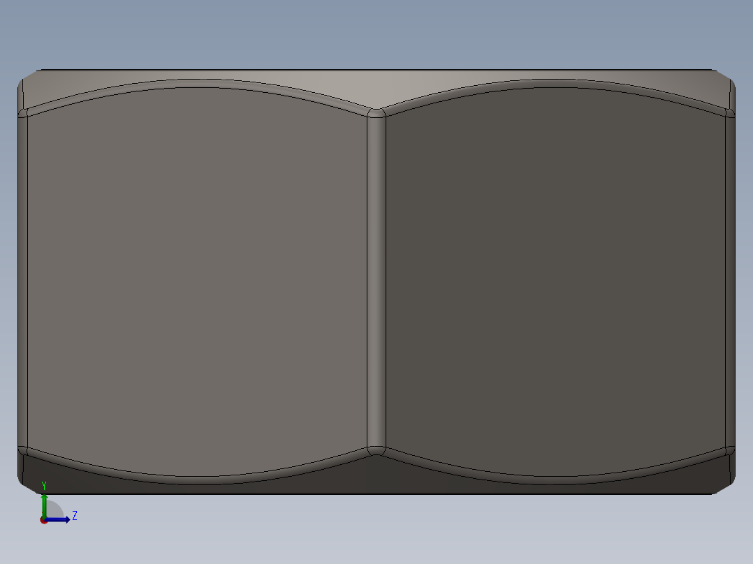 紧固件-Raw Steel Nut 0.5000左视图