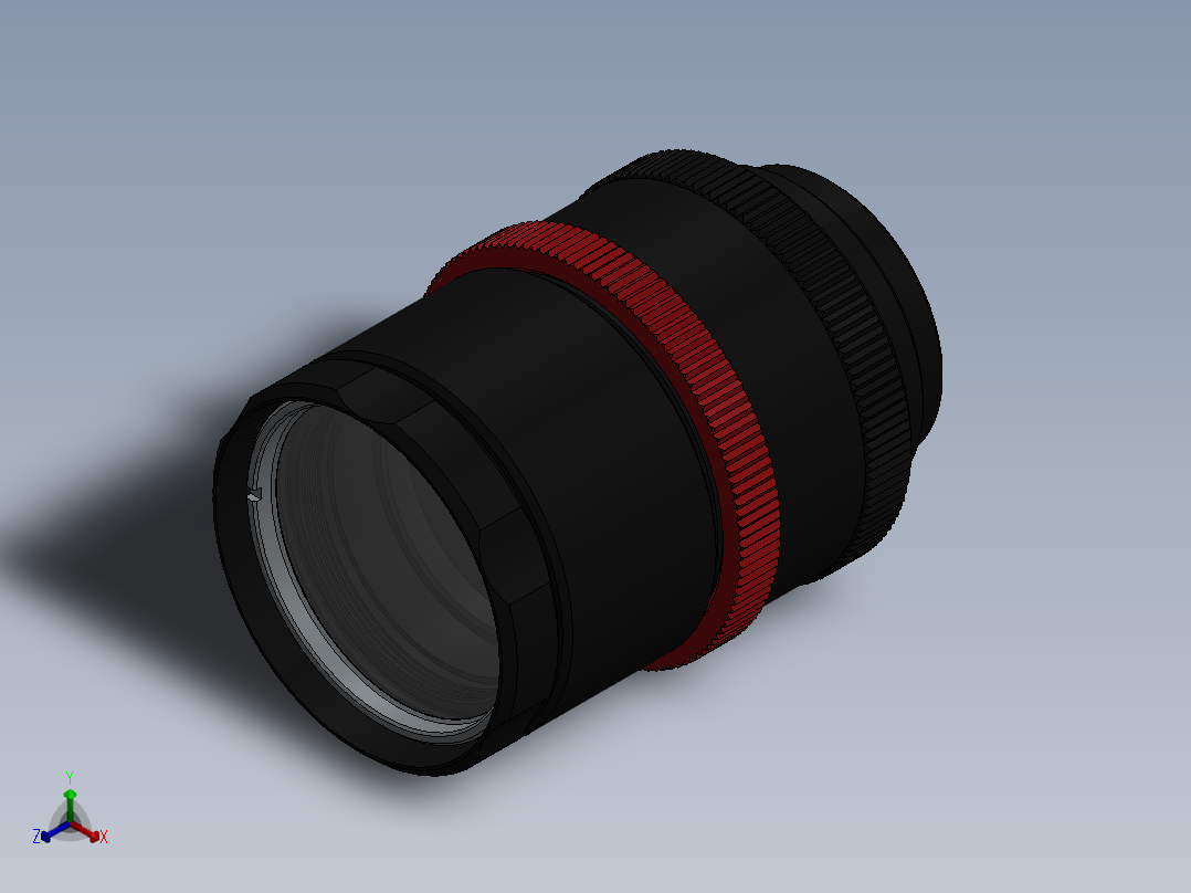 镜头正等轴测图