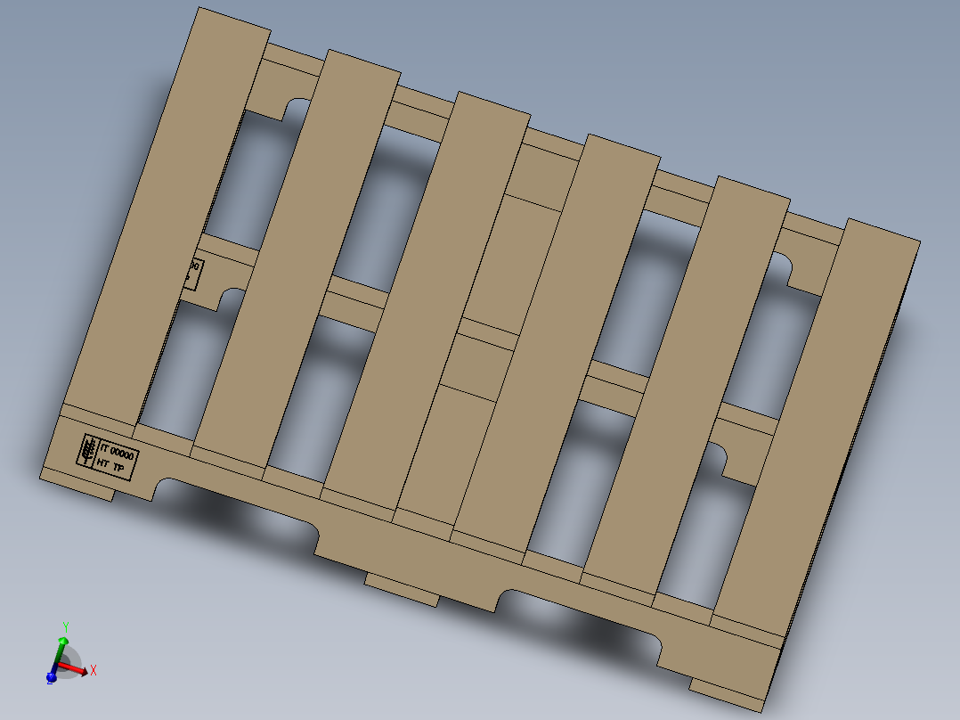 托盘 设计模型 (30)主视图