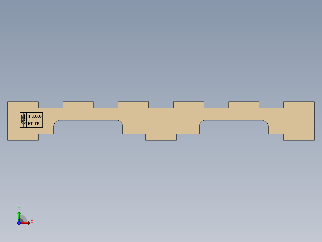 托盘 设计模型 (30)前视图