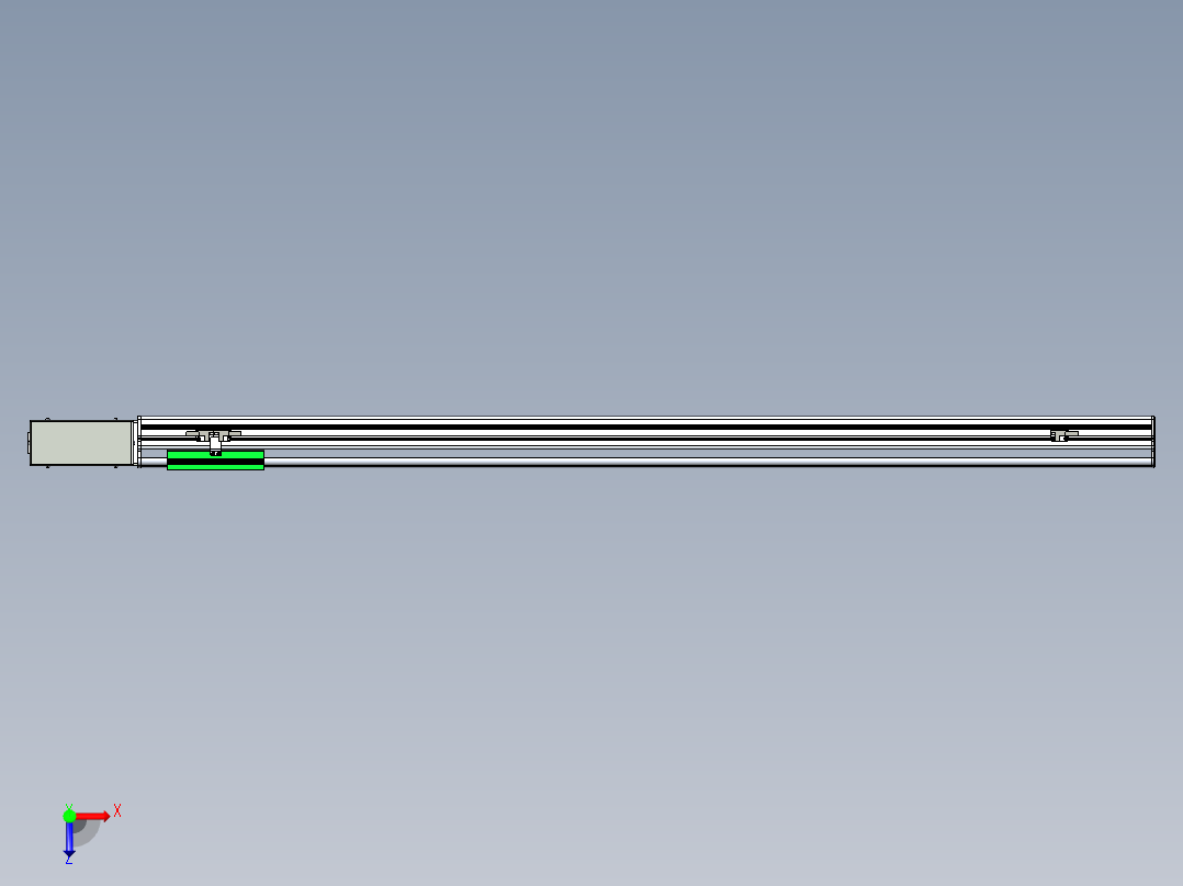 同步带滑台-半封闭B13H-L45-S1200-R-P40-D3俯视图