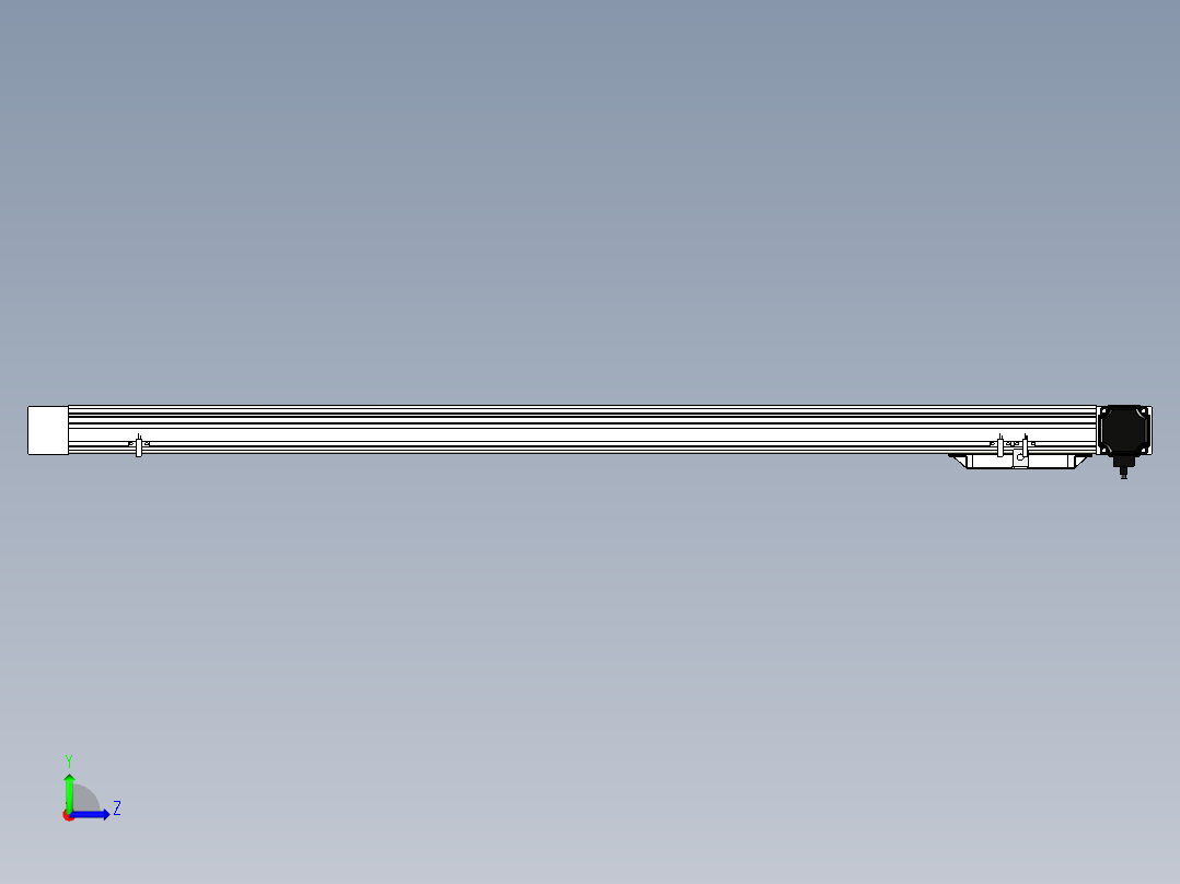 Toyo东佑达直线模组-M65M-X78-1100-L-M40-C4左视图